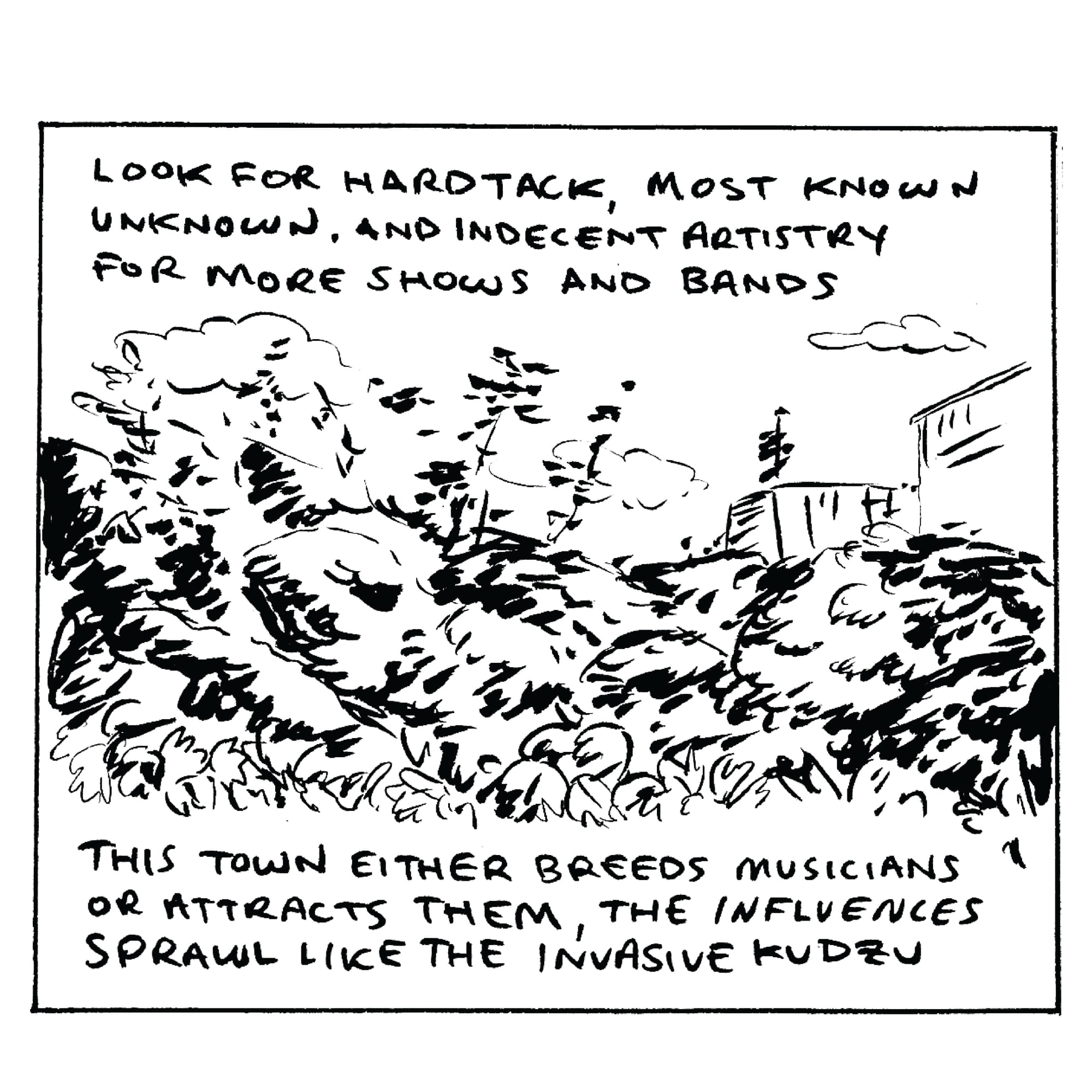 With Phelan’s powers combined with the H.A.R.D.T.A.C.K. kids, and the broader sphere or Athens-Clarke County (ACC) Hardcore there are more house shows and art parties than I remember after recently returning to the Athens scene. There’s Bruisefest, and “Shit Fest” to oppose the town’s annual AthFest. 