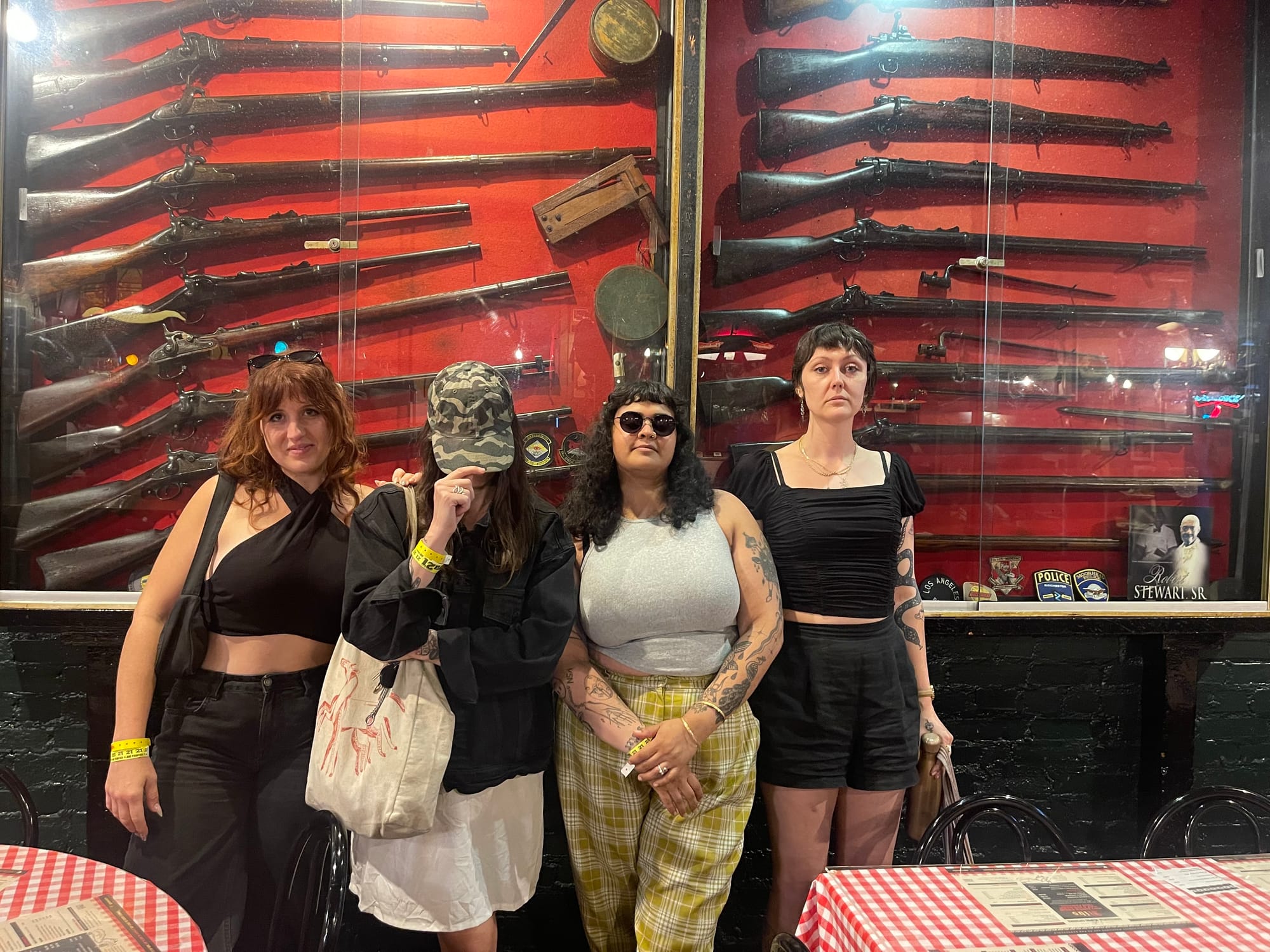 Eraser’s Juliette, Kat, Sonam, and Pier at Charlie Vergos’ Rendezvous in Memphis on September 26, 2026; photo by Evan Minsker