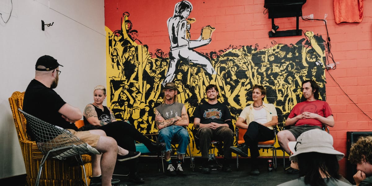 the cincinnati punk scene open forum at feel it record shop was beautiful