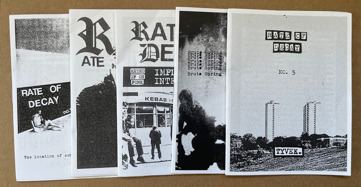 you should read rate of decay, the great $2 toronto punk zine